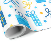 Hanukkah Cadeauverpakkings Papier (Rol Hoek)