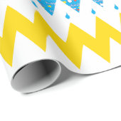 Hanukkah-cadeauverpakkings papier "Chevron Menorah (Rol Hoek)