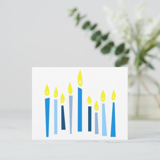 Hanukkah Candles Briefkaart (Staand voorkant)