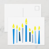 Hanukkah Candles Briefkaart (Voorkant / Achterkant)