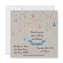 Hanukkah Candles Invitation