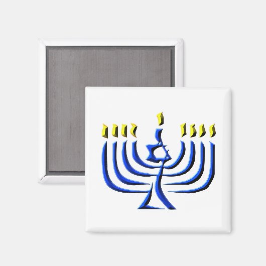 Hanukkah Candles Magneet (Voorkant / Achterkant)