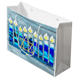 Hanukkah Candles met Gold Star van David Groot Cadeauzakje