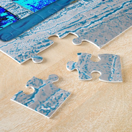 Hanukkah Candles met Gold Star van David Legpuzzel (Zijkant)