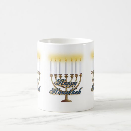 Hanukkah candles mok menorah (Center)