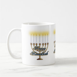 Hanukkah candles mok menorah