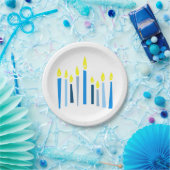 Hanukkah Candles Papieren Bordje (Feest)