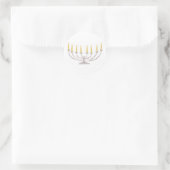 Hanukkah Candles Ronde Sticker (Tas)
