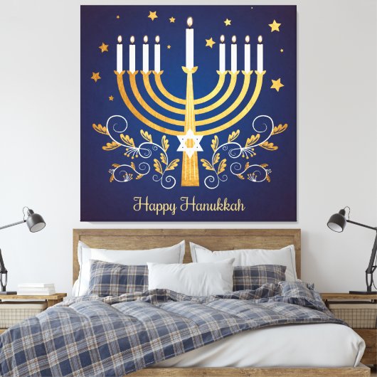 Hanukkah Canvas Afdruk (Insitu (Slaapkamer))