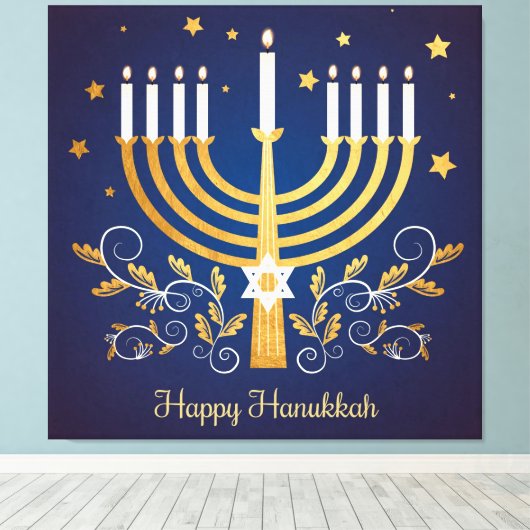Hanukkah Canvas Afdruk (Insitu (Houten vloer))