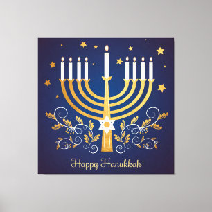 Hanukkah Canvas Afdruk