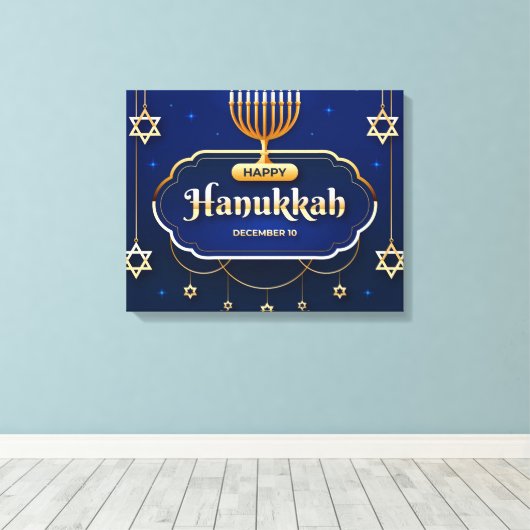 Hanukkah Canvas Afdruk (Insitu (Houten vloer))