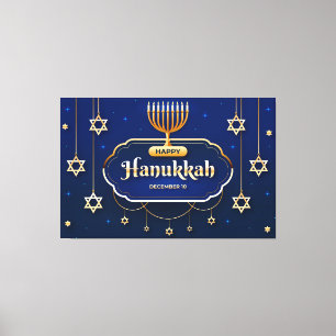 Hanukkah Canvas Afdruk