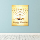 Hanukkah Canvas Afdruk (Insitu (Houten vloer))