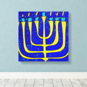 Hanukkah Canvas Afdruk (Insitu (Houten vloer))