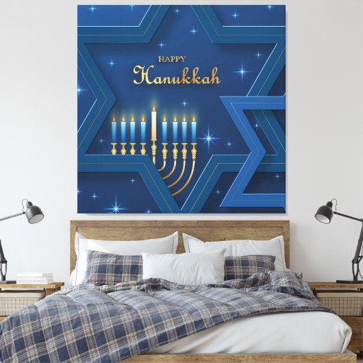 Hanukkah Canvas Print (Insitu (Slaapkamer))