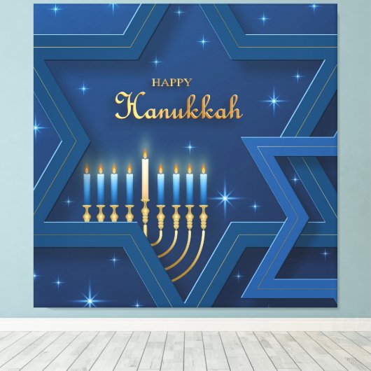 Hanukkah Canvas Print (Insitu (Houten vloer))