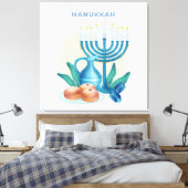 Hanukkah Canvas Print (Insitu (Slaapkamer))