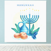 Hanukkah Canvas Print (Insitu (Houten vloer))