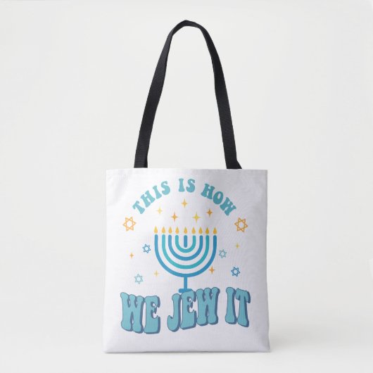 Hanukkah-Canvas tas (Voorkant)