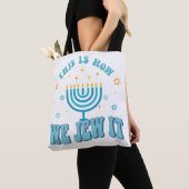 Hanukkah-Canvas tas (Dichtbij)