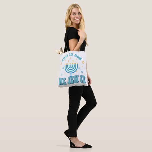 Hanukkah-Canvas tas (Op model)
