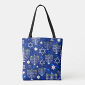 Hanukkah-Canvas tas (Achterkant)