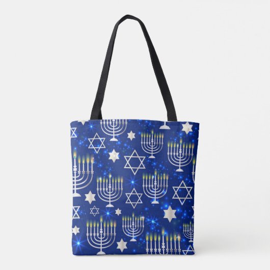 Hanukkah-Canvas tas (Achterkant)