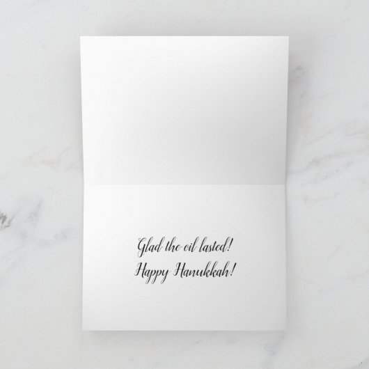 Hanukkah Card  Bedankkaart (Binnen)