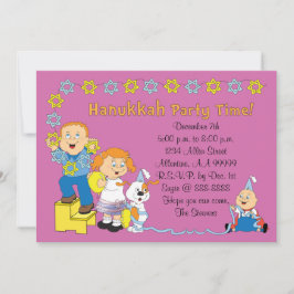 Hanukkah Card Party Invitation 7" x 5" Personalise Kaart