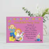 Hanukkah Card Party Invitation 7" x 5" Personalise Kaart (Staand voorkant)