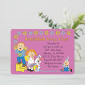 Hanukkah Card Party Invitation 7" x 5" Personalise Kaart (Staand voorkant)