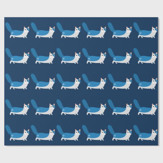 Hanukkah Cat Cadeaupapier (Vlak)