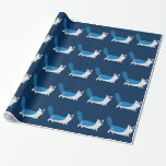 Hanukkah Cat Cadeaupapier<br><div class="desc">Een geweldig cadeau voor kattenliefhebbers op Chanukah!</div>