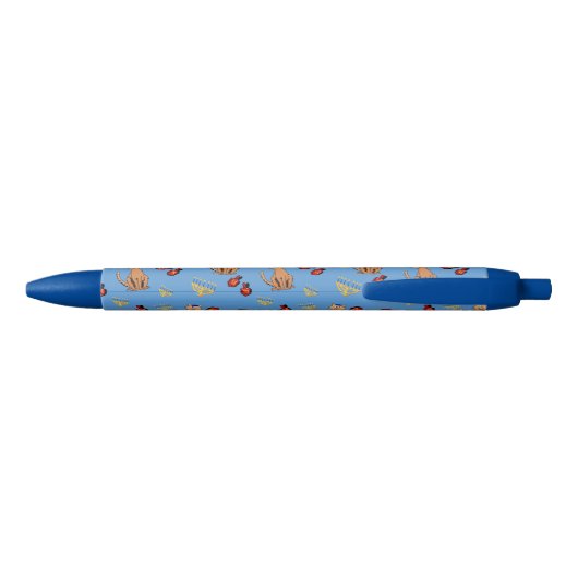 Hanukkah Cat Dreidel Blue Holiday Pen (Achterkant)