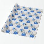 Hanukkah Cat Wrapping Paper Cadeaupapier<br><div class="desc">Wat schattig Chanukah verpakkingspapier voor een kattenliefje!</div>