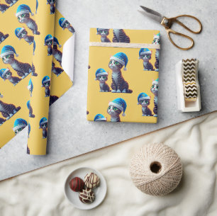 Hanukkah Cats Cadeaupapier