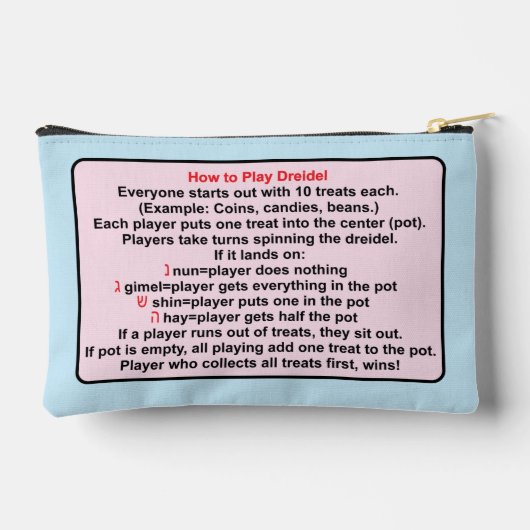 Hanukkah Cats Dreidel Play Etui (Achterkant)