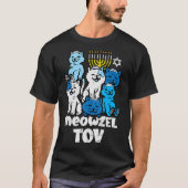 Hanukkah Cats Meowzel Tov Chanukah Joodse Vrouwen  T-shirt (Voorkant)