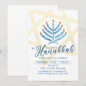 Hanukkah Celebration, Hanukkah Party,  Kaart (Voorkant / Achterkant)