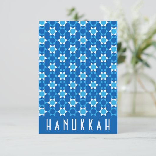 Hanukkah Celebration Invite Kaart (Staand voorkant)
