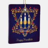 Hanukkah Ceramic Ornament (Rechts)