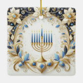 Hanukkah Ceramic Ornament (Achterkant)