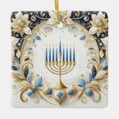 Hanukkah Ceramic Ornament (Voorkant)