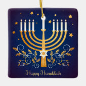 Hanukkah Ceramic Ornament (Voorkant)