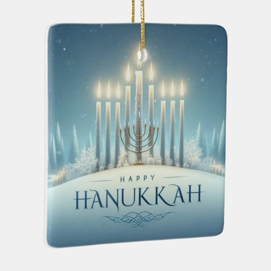 Hanukkah Ceramic Ornament (Rechts)