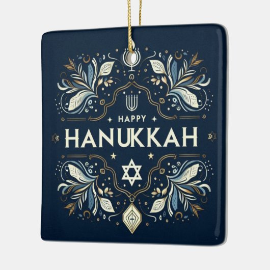 Hanukkah Ceramic Ornament (Links)
