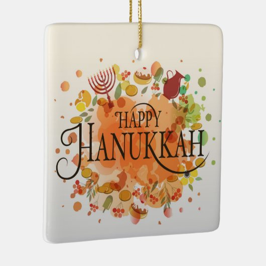 Hanukkah Ceramic Ornament (Rechts)