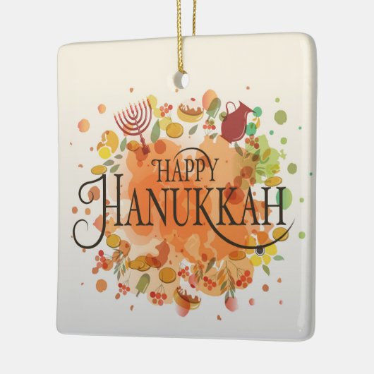 Hanukkah Ceramic Ornament (Links)