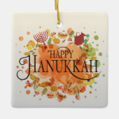 Hanukkah Ceramic Ornament (Voorkant)